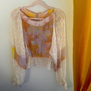 Free People - sheer blouse 👚- Size: small